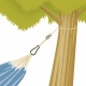 LA SIESTA -  Allround Fixation pour hamacs entre deux arbres et poteaux
