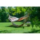 Pack CHILLOUNGE Palma Green Bay : Hamac  barres simple avec support en eucalyptus certifi FSC